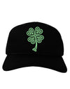 Celtic Knot 4 Leaf Clover St Patricks Adult Dark Baseball Cap Hat-Baseball Cap-TooLoud-Black-One Size-Davson Sales