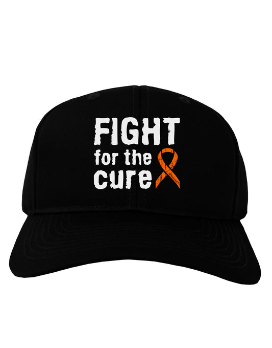 Fight for the Cure - Orange Ribbon Leukemia Adult Dark Baseball Cap Hat-Baseball Cap-TooLoud-Black-One Size-Davson Sales