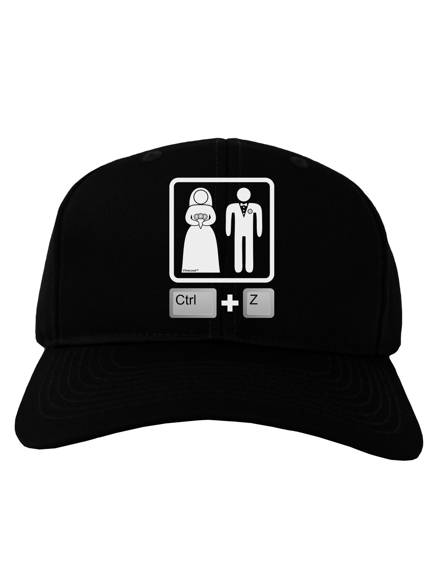 Ctrl Z - Marriage Adult Dark Baseball Cap Hat-Baseball Cap-TooLoud-Black-One Size-Davson Sales