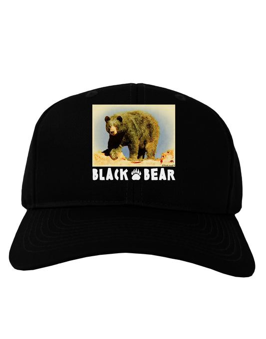 Black Bear Watercolor Adult Dark Baseball Cap Hat-Baseball Cap-TooLoud-Black-One Size-Davson Sales