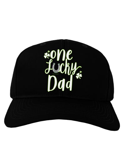 One Lucky Dad Shamrock Adult Baseball Cap Hat-Baseball Cap-TooLoud-Black-One-Size-Fits-Most-Davson Sales