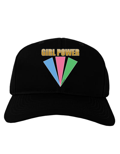 Girl Power Stripes Adult Dark Baseball Cap Hat by TooLoud-Baseball Cap-TooLoud-Black-One Size-Davson Sales