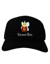 Queen Bee Text Adult Dark Baseball Cap Hat-Baseball Cap-TooLoud-Black-One Size-Davson Sales