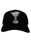 Number One Dad Trophy - Grayscale Adult Dark Baseball Cap Hat-Baseball Cap-TooLoud-Black-One Size-Davson Sales