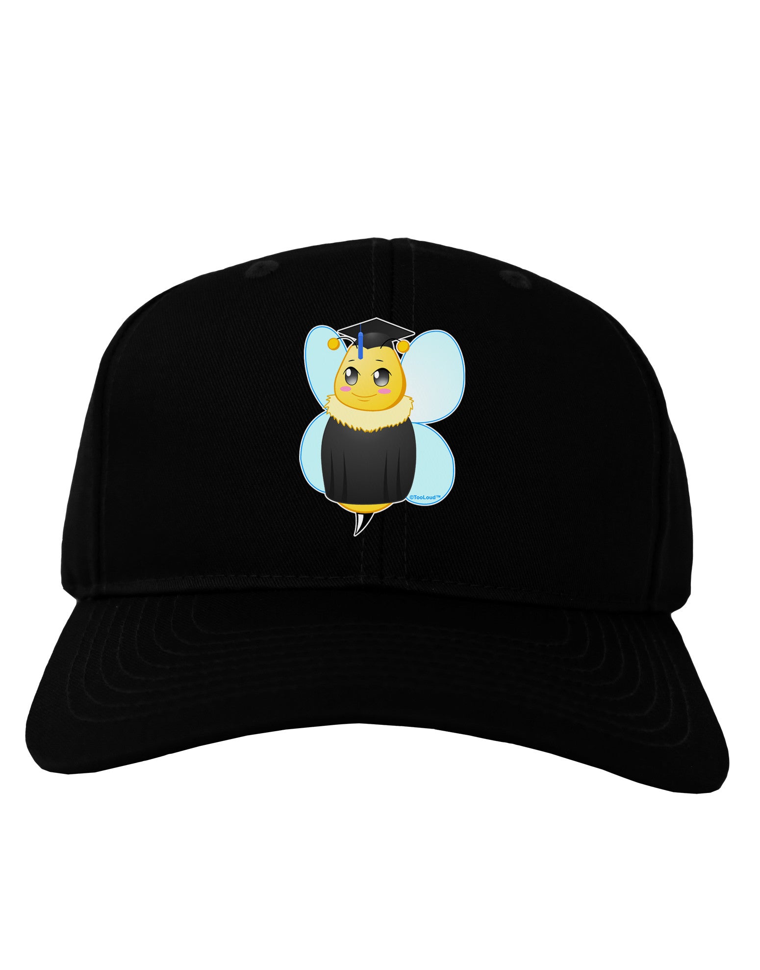 Graduation Bee Adult Dark Baseball Cap Hat-Baseball Cap-TooLoud-Black-One Size-Davson Sales