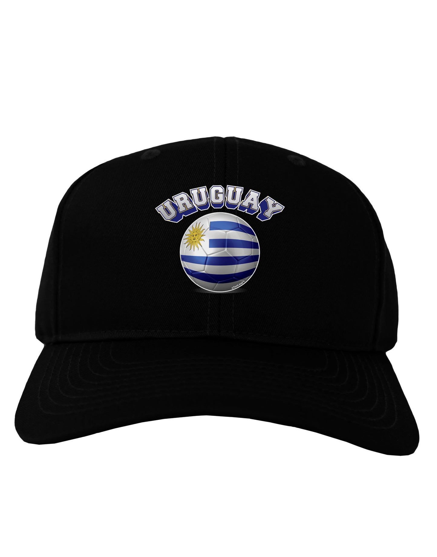 Soccer Ball Flag - Uruguay Adult Dark Baseball Cap Hat-Baseball Cap-TooLoud-Black-One Size-Davson Sales
