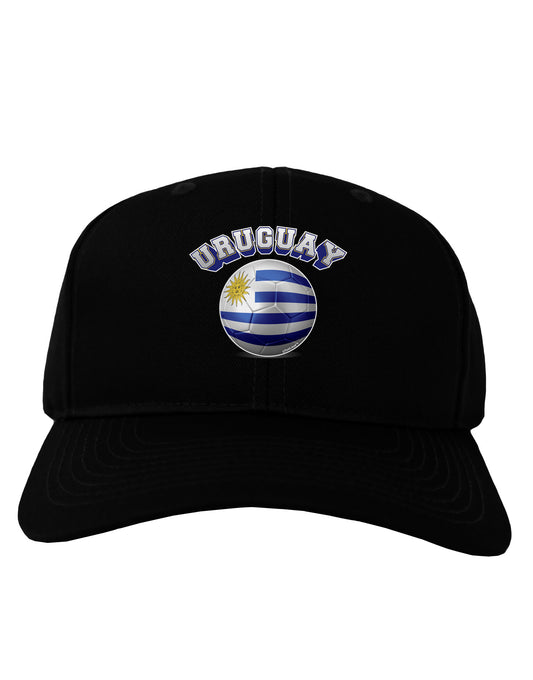 Soccer Ball Flag - Uruguay Adult Dark Baseball Cap Hat-Baseball Cap-TooLoud-Black-One Size-Davson Sales