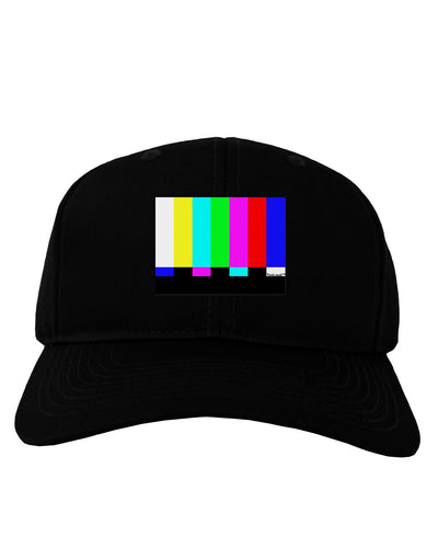 Color Bars Test Signal Adult Dark Baseball Cap Hat-Baseball Cap-TooLoud-Black-One Size-Davson Sales