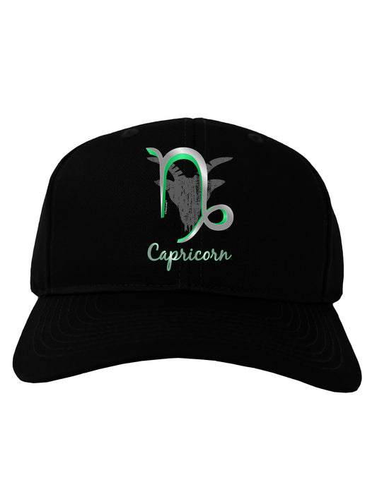 Capricorn Symbol Adult Dark Baseball Cap Hat-Baseball Cap-TooLoud-Black-One Size-Davson Sales