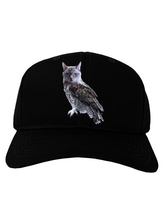 Lucky Cat Owl Adult Dark Baseball Cap Hat-Baseball Cap-TooLoud-Black-One Size-Davson Sales