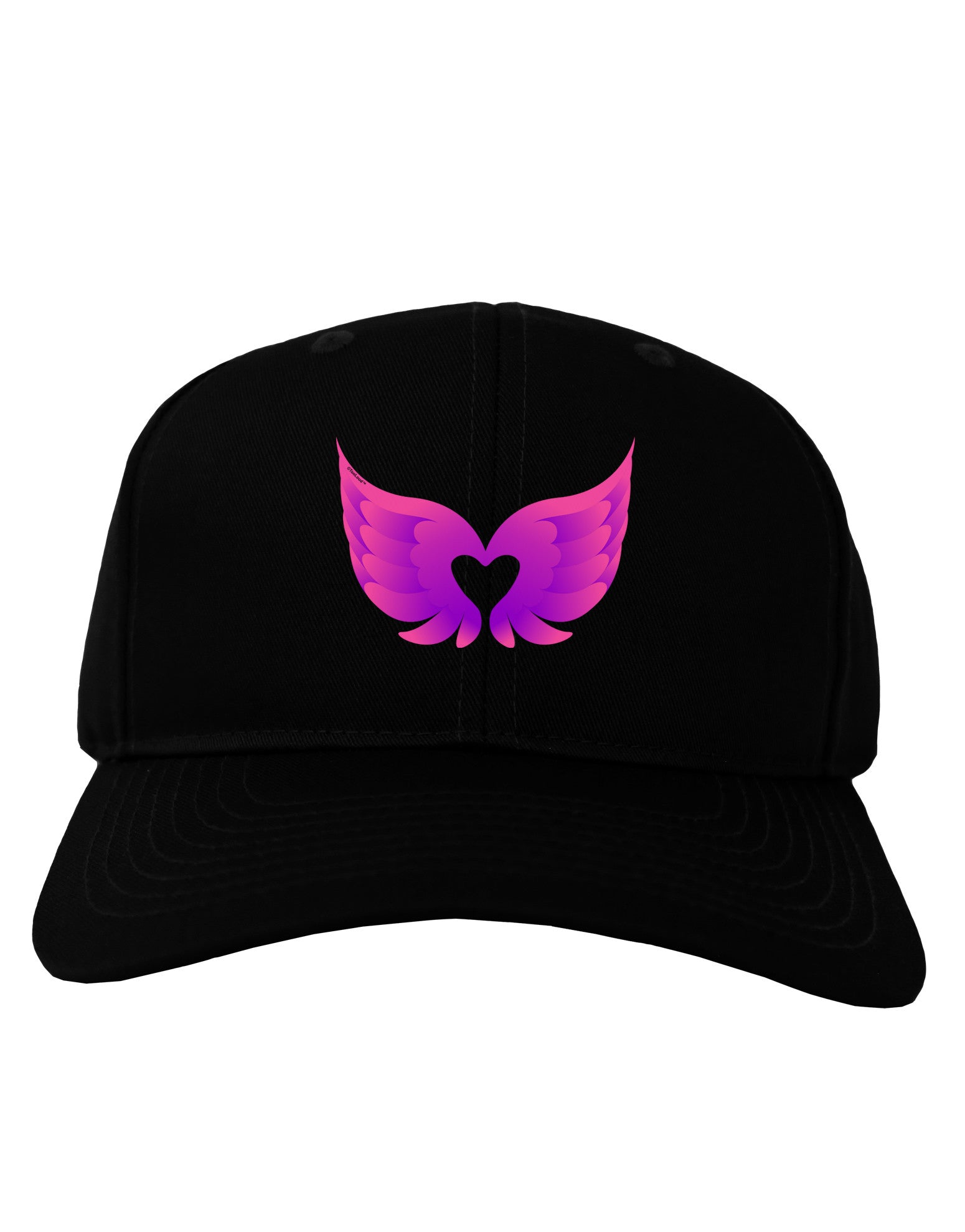 Cute Angel Wings Pair Heart Adult Dark Baseball Cap Hat-Baseball Cap-TooLoud-Black-One Size-Davson Sales