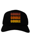 Gobble Gobble Gobble - Thanksgiving Adult Dark Baseball Cap Hat-Baseball Cap-TooLoud-Black-One Size-Davson Sales