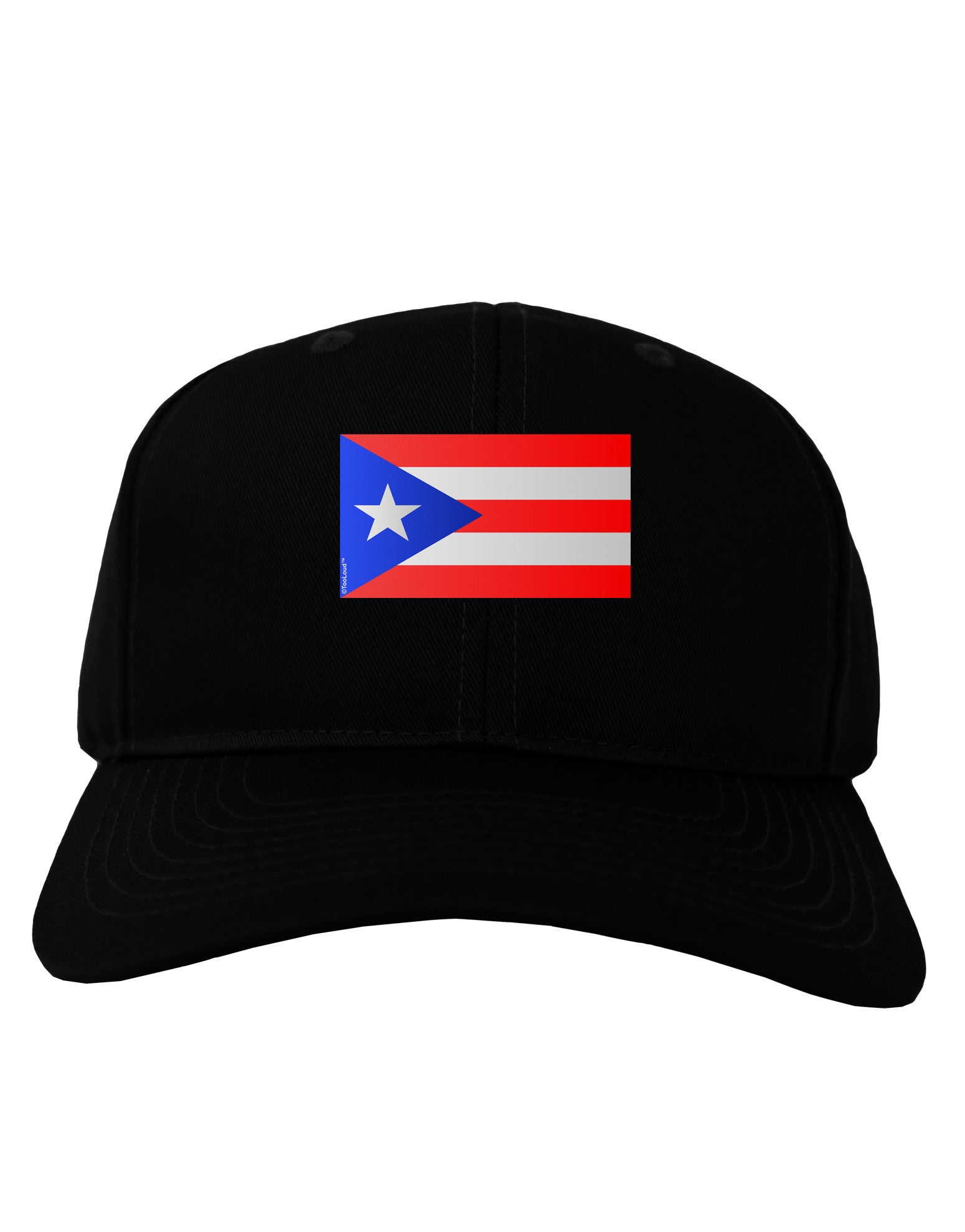 Puerto Rico Flag Adult Dark Baseball Cap Hat-Baseball Cap-TooLoud-Black-One Size-Davson Sales