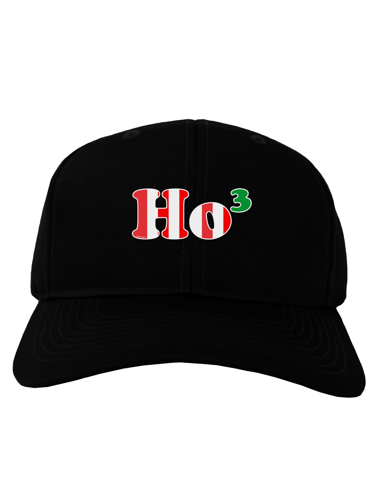 Ho Ho Ho Math Christmas Adult Dark Baseball Cap Hat-Baseball Cap-TooLoud-Black-One Size-Davson Sales