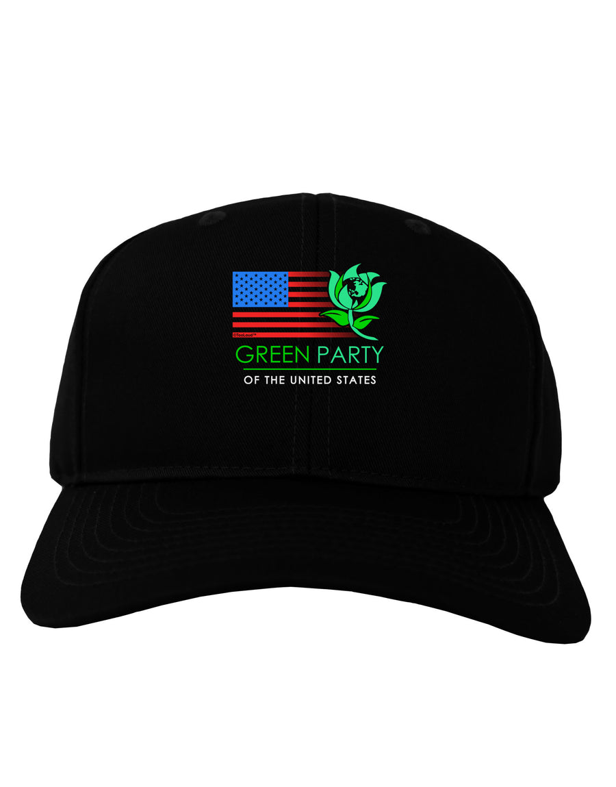 Green Party US Flag Adult Dark Baseball Cap Hat-Baseball Cap-TooLoud-Black-One Size-Davson Sales