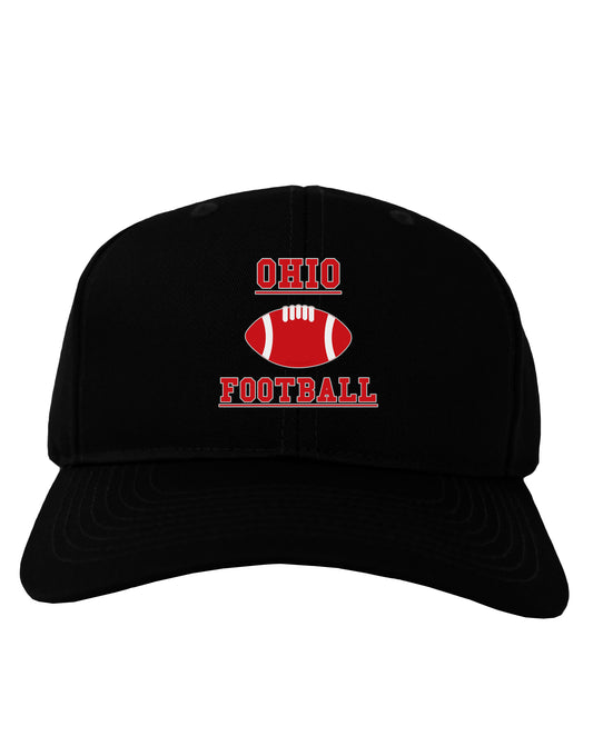 Ohio Football Adult Dark Baseball Cap Hat by TooLoud-Baseball Cap-TooLoud-Black-One Size-Davson Sales
