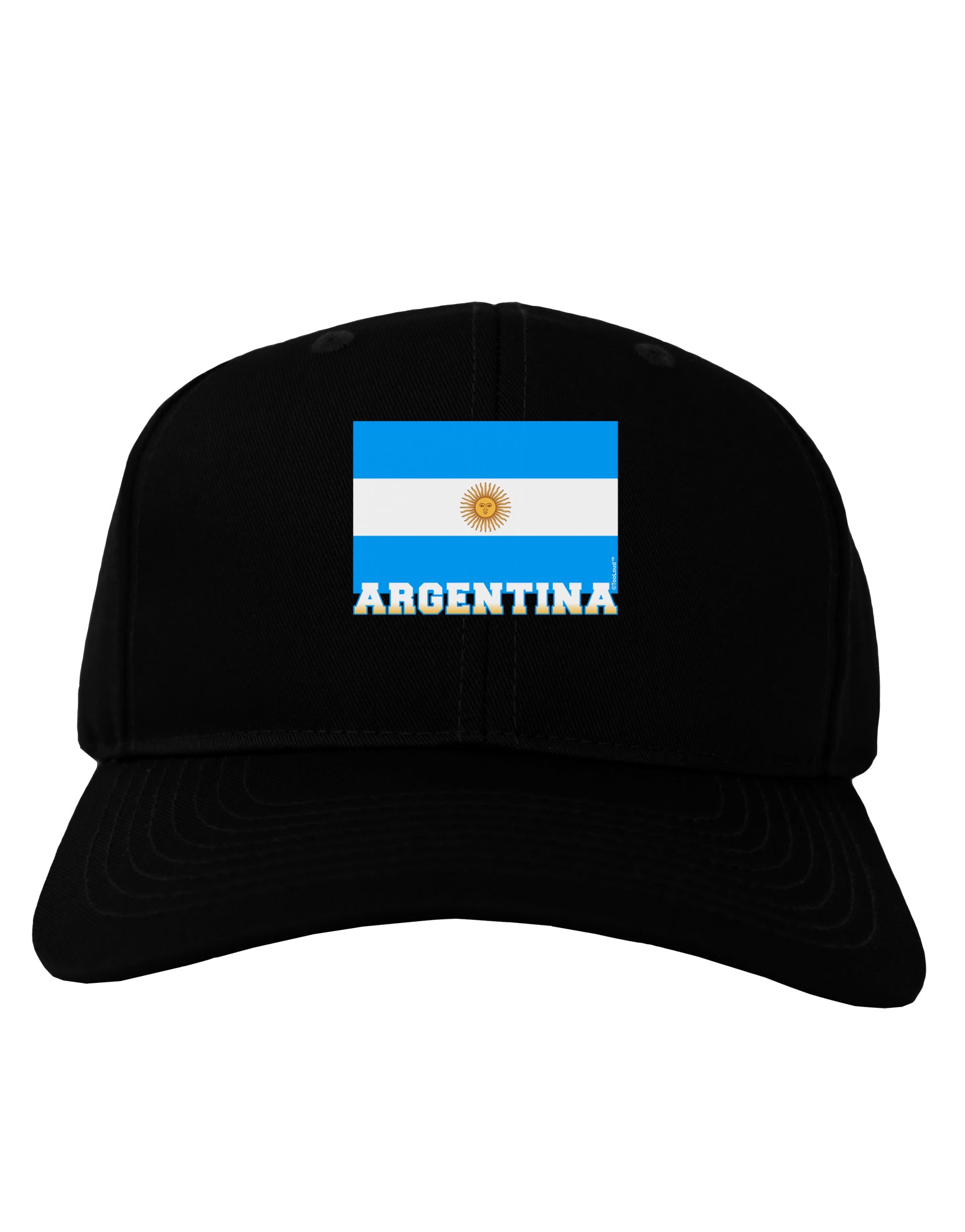 Argentina Flag Adult Dark Baseball Cap Hat-Baseball Cap-TooLoud-Black-One Size-Davson Sales