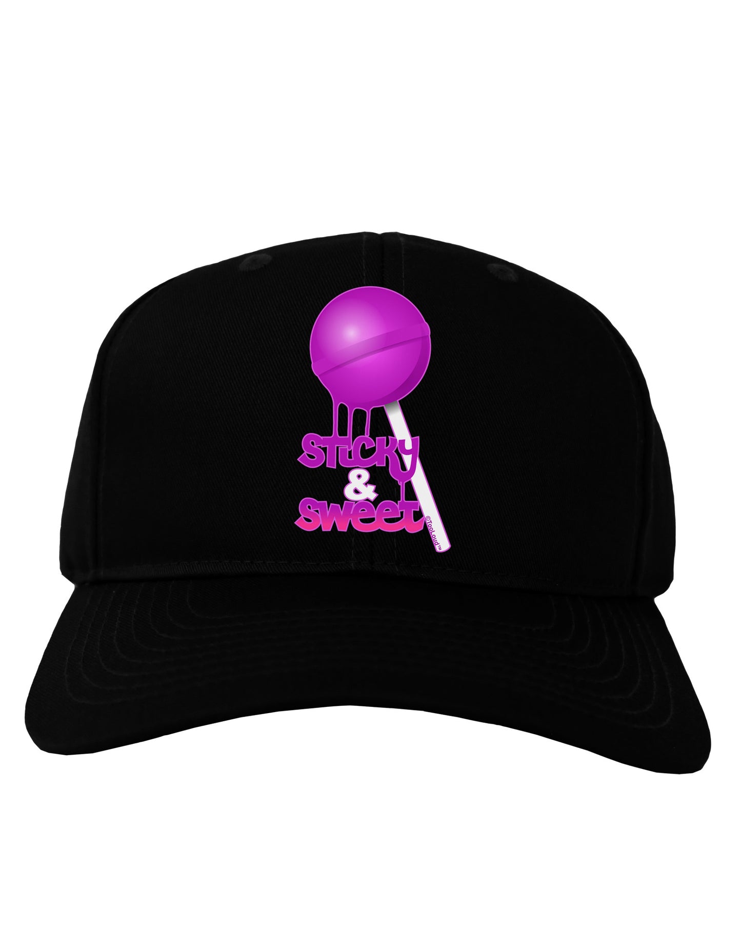 Sticky & Sweet Lollipop Adult Dark Baseball Cap Hat-Baseball Cap-TooLoud-Black-One Size-Davson Sales