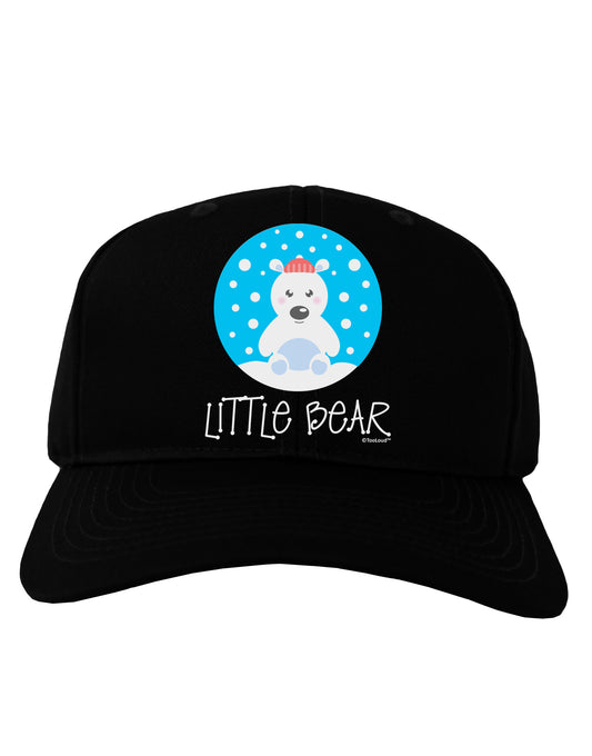 Matching Polar Bear Family - Little Bear Adult Dark Baseball Cap Hat by TooLoud-Baseball Cap-TooLoud-Black-One Size-Davson Sales
