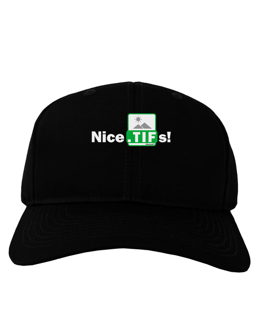 Nice Tifs Adult Dark Baseball Cap Hat-Baseball Cap-TooLoud-Black-One Size-Davson Sales
