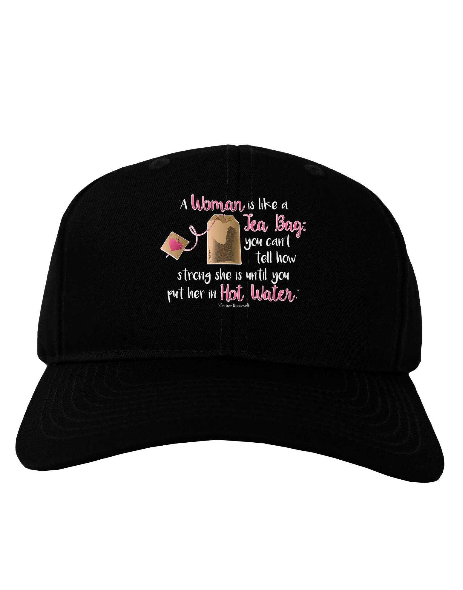 Woman Like A Tea Bag Eleanor R Adult Dark Baseball Cap Hat-Baseball Cap-TooLoud-Black-One Size-Davson Sales