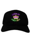 Queen Of Mardi Gras Adult Dark Baseball Cap Hat-Baseball Cap-TooLoud-Black-One Size-Davson Sales