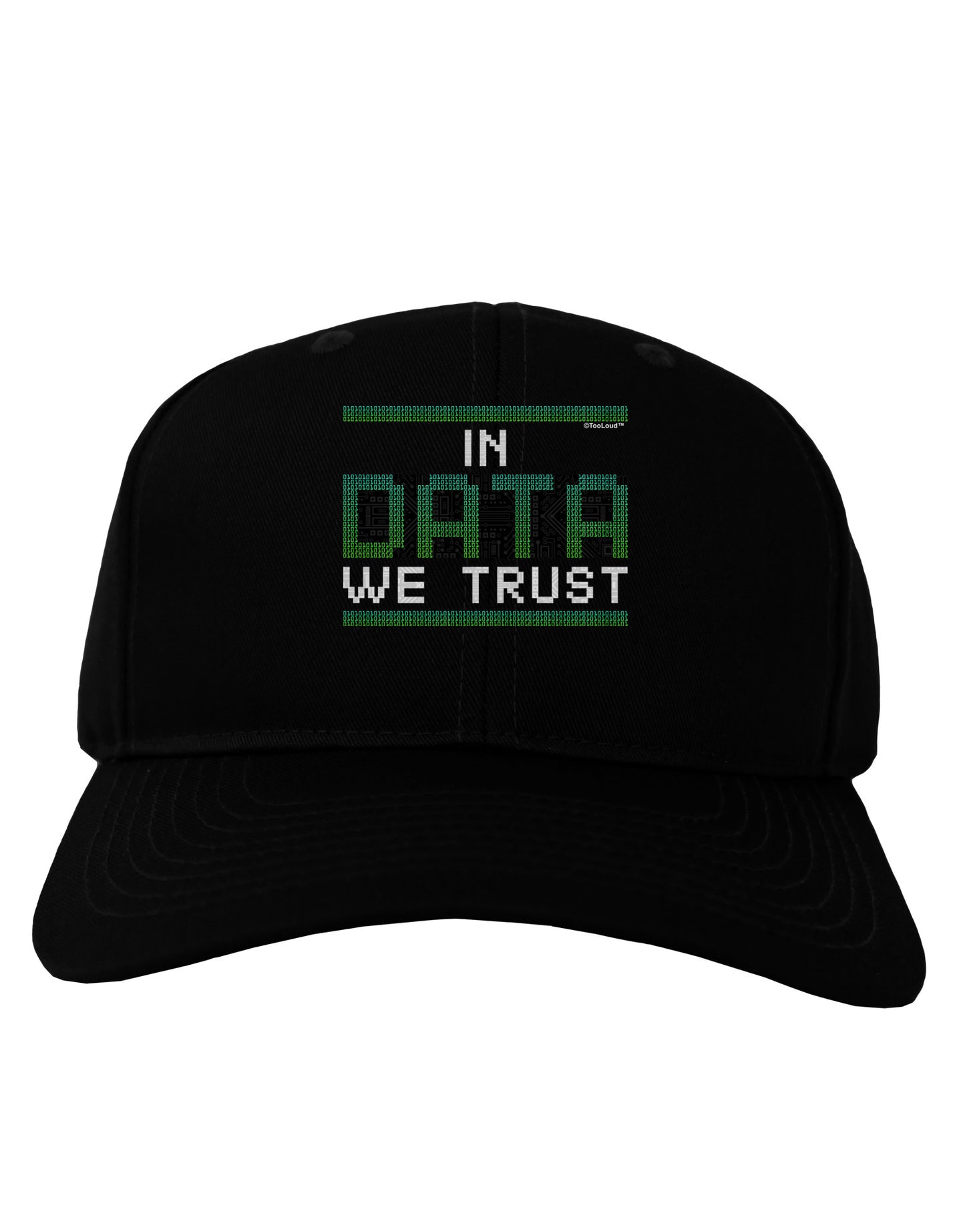 In Data We Trust Adult Dark Baseball Cap Hat-Baseball Cap-TooLoud-Black-One Size-Davson Sales