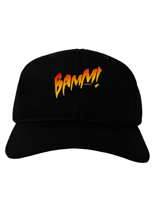 Onomatopoeia BAMM Adult Dark Baseball Cap Hat-Baseball Cap-TooLoud-Black-One Size-Davson Sales