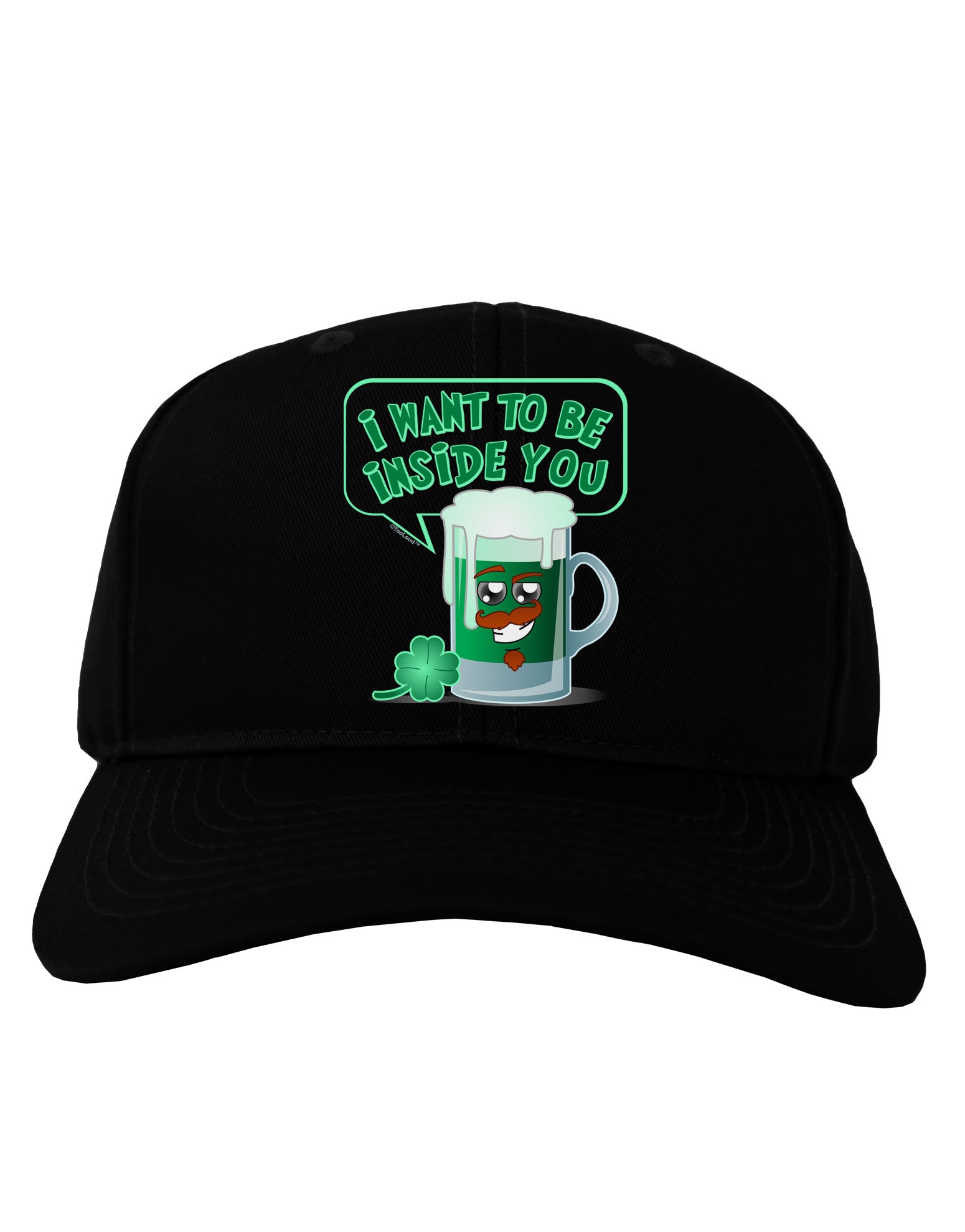Green Beer - Inside You Adult Dark Baseball Cap Hat-Baseball Cap-TooLoud-Black-One Size-Davson Sales