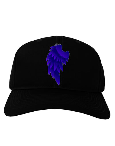 Single Left Dark Angel Wing Design - Couples Adult Dark Baseball Cap Hat-Baseball Cap-TooLoud-Black-One Size-Davson Sales