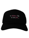 On Valentine's Day We Wear Pink Adult Dark Baseball Cap Hat by TooLoud-Baseball Cap-TooLoud-Black-One Size-Davson Sales