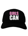 Girls Can Adult Dark Baseball Cap Hat by TooLoud-Baseball Cap-TooLoud-Black-One Size-Davson Sales