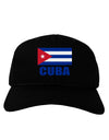 Cuba Flag Cuban Pride Adult Dark Baseball Cap Hat by TooLoud-Baseball Cap-TooLoud-Black-One Size-Davson Sales