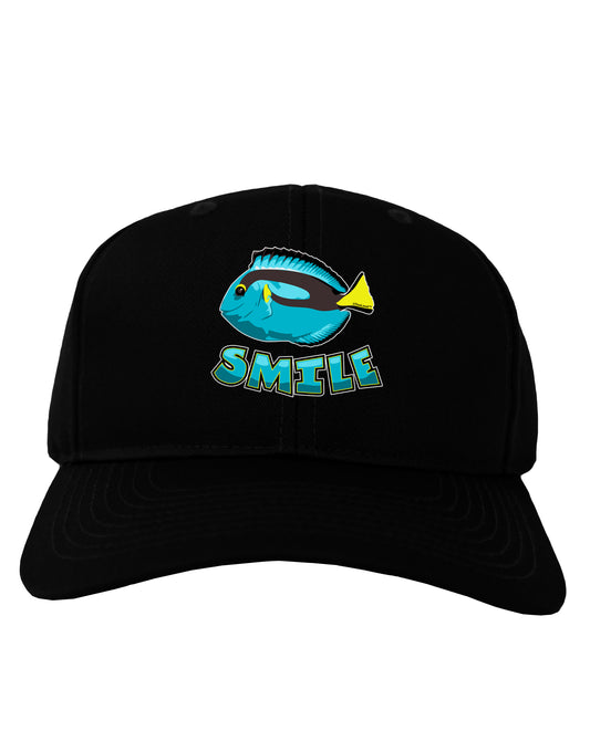 Blue Tang Fish - Smile Adult Dark Baseball Cap Hat-Baseball Cap-TooLoud-Black-One Size-Davson Sales