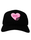 Meh Candy Heart - Valentines Day Adult Dark Baseball Cap Hat by TooLoud-Baseball Cap-TooLoud-Black-One Size-Davson Sales