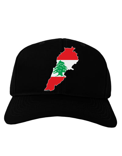 Lebanon Flag Silhouette Adult Dark Baseball Cap Hat-Baseball Cap-TooLoud-Black-One Size-Davson Sales