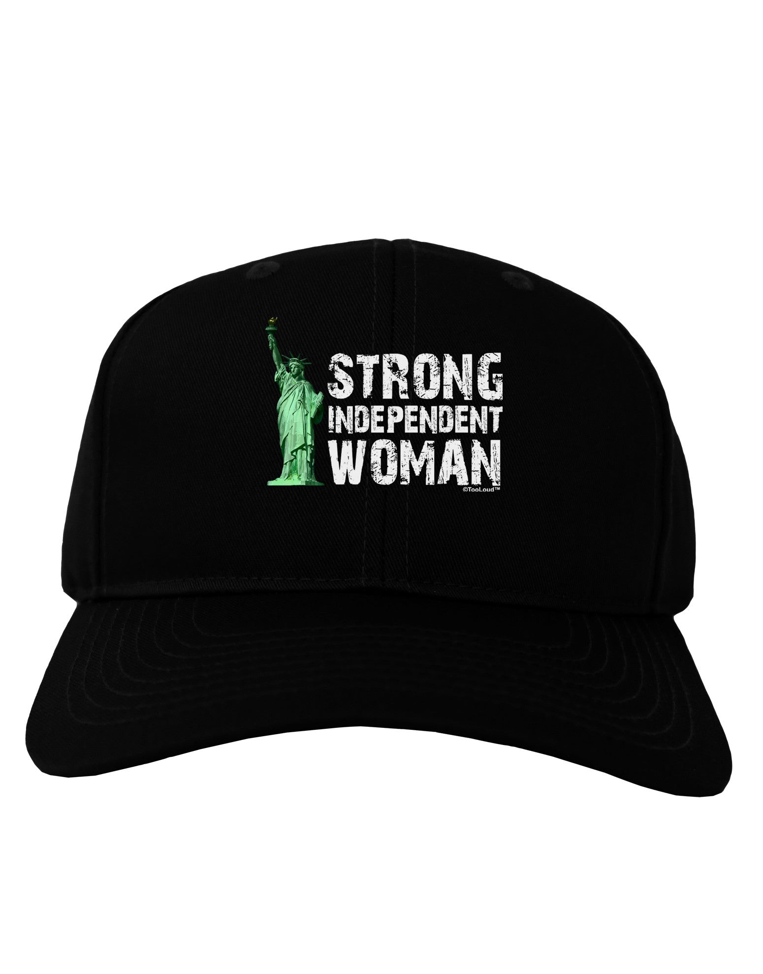 Statue of Liberty Strong Woman Dark Adult Dark Baseball Cap Hat-Baseball Cap-TooLoud-Black-One Size-Davson Sales