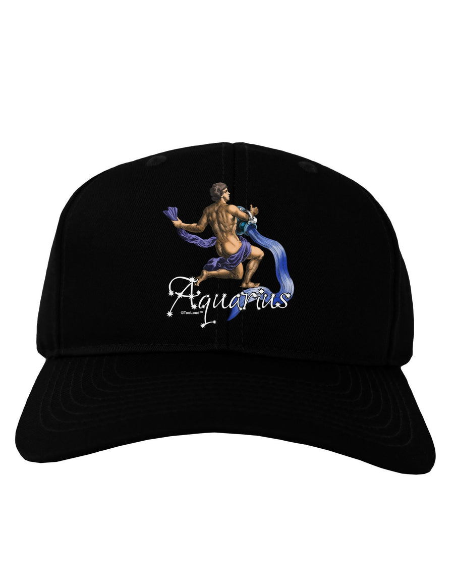 Aquarius Color Illustration Adult Dark Baseball Cap Hat-Baseball Cap-TooLoud-Black-One Size-Davson Sales