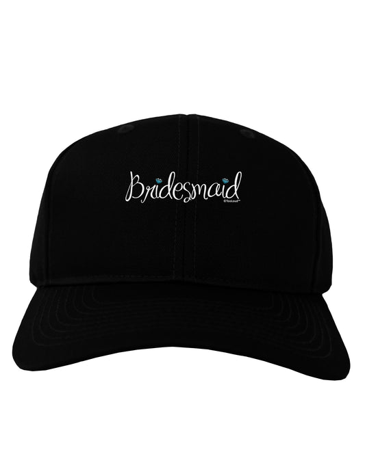 Bridesmaid Design - Diamonds - Color Adult Dark Baseball Cap Hat-Baseball Cap-TooLoud-Black-One Size-Davson Sales