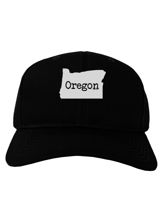 Oregon - United States Shape Adult Dark Baseball Cap Hat by TooLoud-Baseball Cap-TooLoud-Black-One Size-Davson Sales