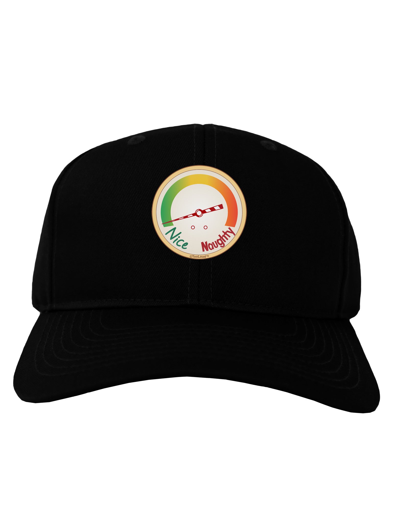 Naughty or Nice Meter Nice Adult Dark Baseball Cap Hat-Baseball Cap-TooLoud-Black-One Size-Davson Sales