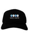 Dreidel Champion Hanukkah Adult Dark Baseball Cap Hat-Baseball Cap-TooLoud-Black-One Size-Davson Sales