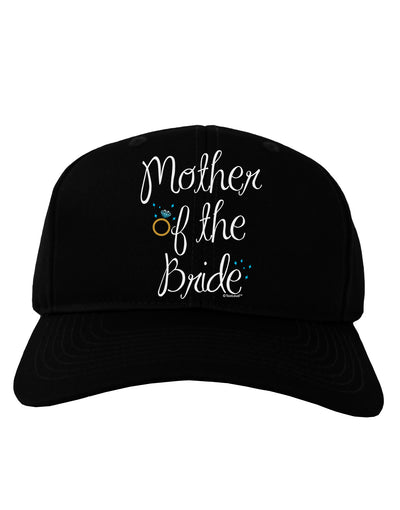 Mother of the Bride - Diamond - Color Adult Dark Baseball Cap Hat-Baseball Cap-TooLoud-Black-One Size-Davson Sales