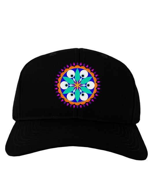 Evil Eye Protection Mandala Adult Dark Baseball Cap Hat by-Baseball Cap-TooLoud-Black-One Size-Davson Sales
