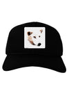 White Wolf Head Cutout Adult Dark Baseball Cap Hat-Baseball Cap-TooLoud-Black-One Size-Davson Sales