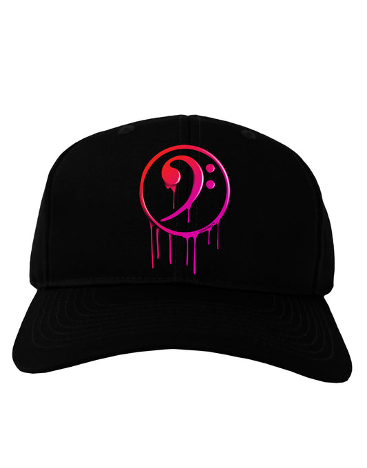 Dripping Bass Symbol Adult Dark Baseball Cap Hat-Baseball Cap-TooLoud-Black-One Size-Davson Sales