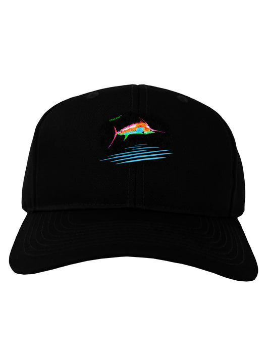 Colorful Swordfish Watercolor Adult Dark Baseball Cap Hat-Baseball Cap-TooLoud-Black-One Size-Davson Sales