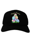 Happy Easter Gel Look Print Adult Dark Baseball Cap Hat-Baseball Cap-TooLoud-Black-One Size-Davson Sales