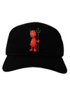 Cute Devil - Halloween Design Adult Dark Baseball Cap Hat-Baseball Cap-TooLoud-Black-One Size-Davson Sales