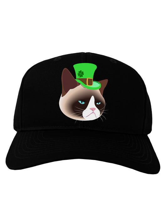 Leprechaun Disgruntled Cat Adult Dark Baseball Cap Hat-Baseball Cap-TooLoud-Black-One Size-Davson Sales
